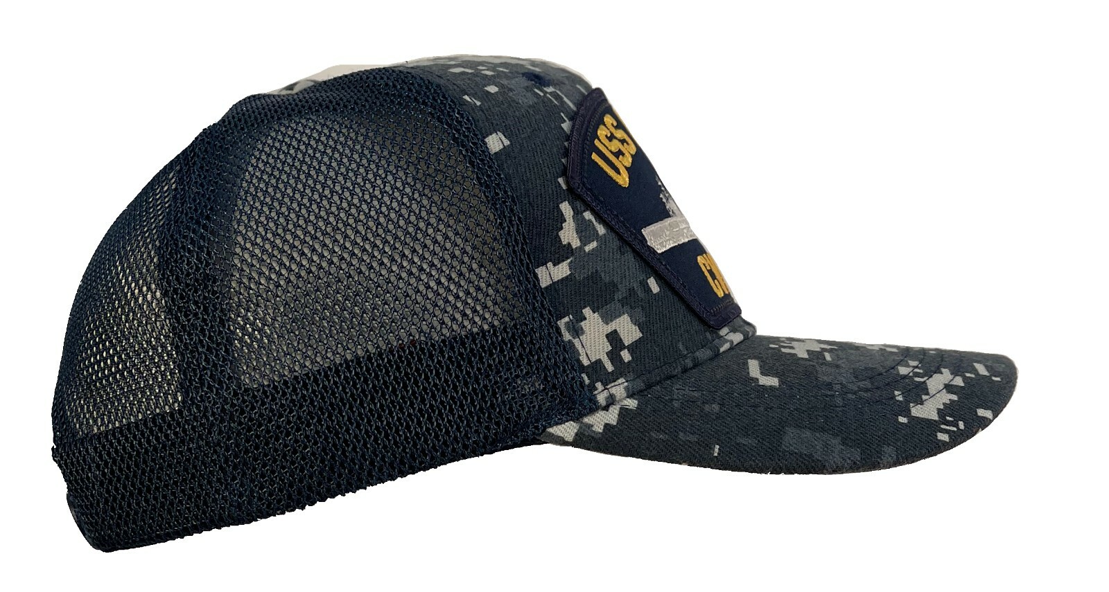 USS Nimitz Hat CVN-68 Ball Cap Digital Blue w/FREE STICKER - Afbeelding 11 van 20