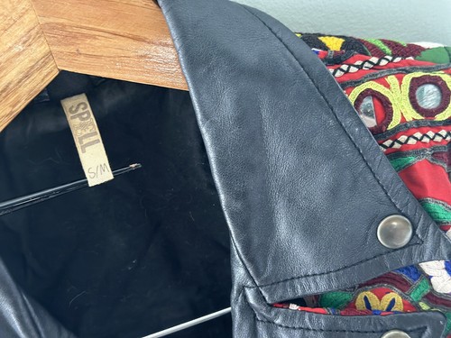 RARE VTG Spell Designs Gypsy Queen Leather jacket; Circa 2013 - Picture 5 of 22