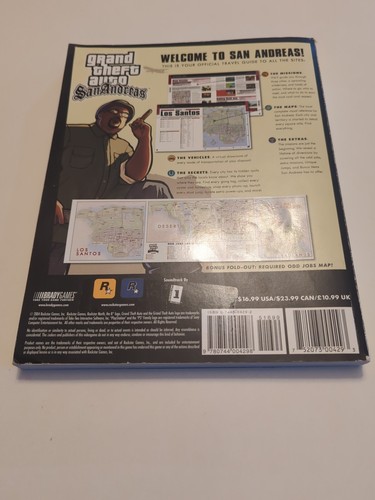 Grand Theft Auto San Andreas GTA PS2 Official Strategy Guide With Map and Game - Picture 7 of 9
