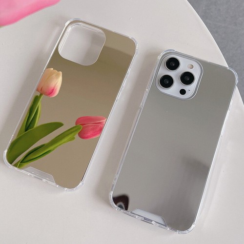 Custodia rigida antiurto a specchio per iPhone 16 Pro 15 14 Max Plus 13 12 11 XR 8 - Foto 3 di 16
