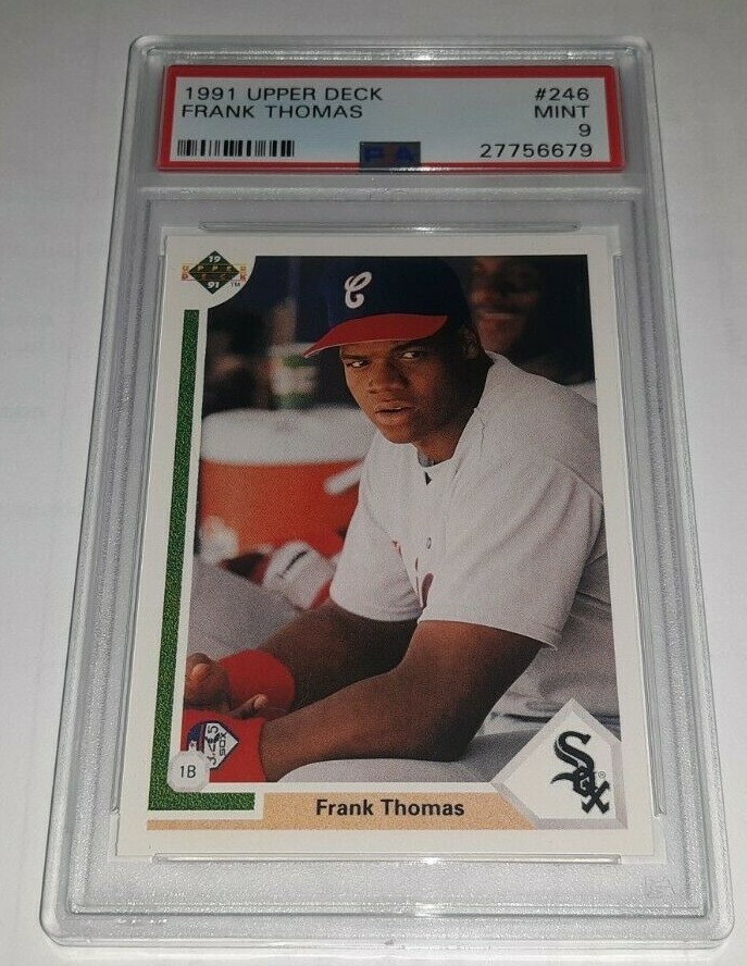1991 Upper Deck #246 Frank Thomas Rookie Card RC Graded PSA 9 Mint HOF White Sox