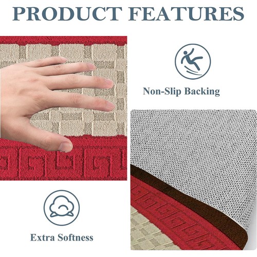 Non Slip Bath Mat Extra Large Bathroom Rug Water Absorbent Toilet Pedestal Mats - Picture 69 of 125