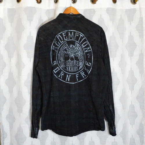 Raw State Button Up Long Sleeve Mens XL Heritage Series Plaid - Picture 11 of 11