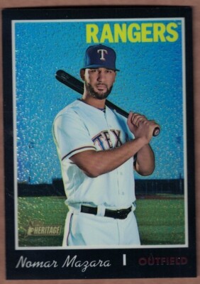2019 TOPPS HERITAGE CHROME BLACK REFRACTORS #THC462 NOMAR MAZARA