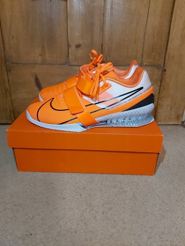 NIKE ROMALEOS 4 TOTAL ORANGE GEWICHTHEBEN TRAININGSSCHUHE UK10,5 US 11,5 - Bild 3 von 11