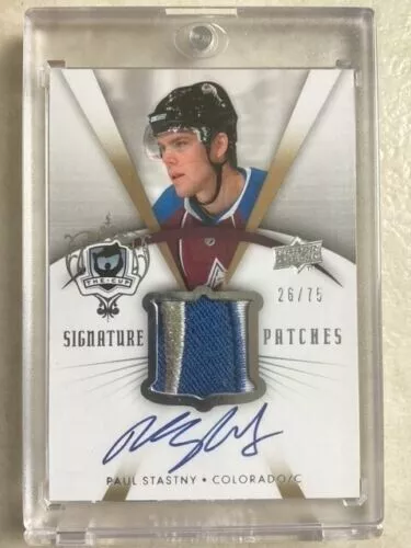 2007-08 The Cup Signature Patches Paul Stastny 26/75 Jersey Number!!