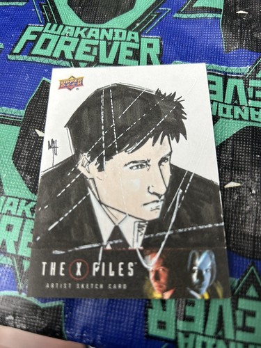 2018 X-Files Sketch Card By Matt Santorelli Of Mulder .Upperdeck On Display - Picture 2 of 7