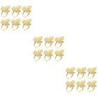  3 Pack Leaf Napkin Rings Festive Harvest Festival Dinner Table Decor