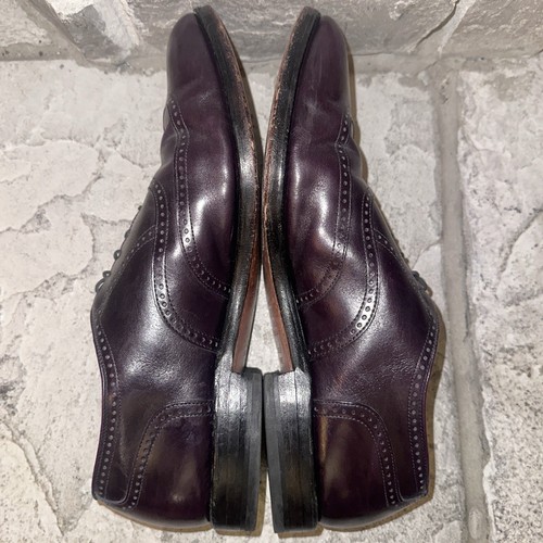 Allen Edmonds Marlow Brown Leather Brogue Wingtip Matador Sole Shoes 11 C Narrow - Picture 9 of 10