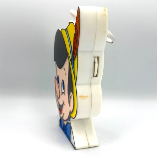 Vintage DISNEY Pinocchio AM Transistor Radio With Original Headphones and Box - Foto 4 di 14