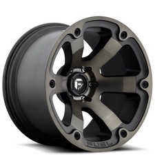 17x9" Fuel Wheels D564 Beast Black Machined with Dark Tint Off-Road (5 pcs)(S02)