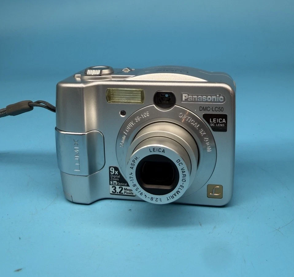Panasonic Digital Camera Lumix DMC-LC50 3.2MP Silver Tested, photo 1 of 5
