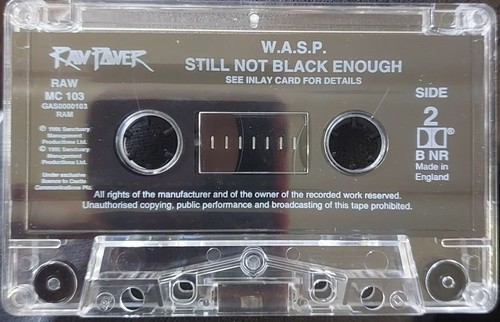 WASP - Still Not Black Enough 1995 UK Raw Power ~ RAW MC 103 Clear Shell - Picture 5 of 5