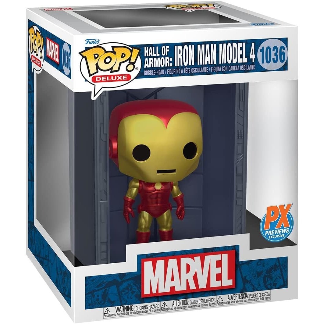 Funko Pop! Marvel: Iron Man Hall of Armor Model 4 Deluxe | eBay