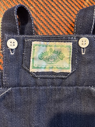 Vintage Cabbage Patch Kinder Latzhose Shorts 1983 Original Appalachian Artworks - Bild 2 von 3