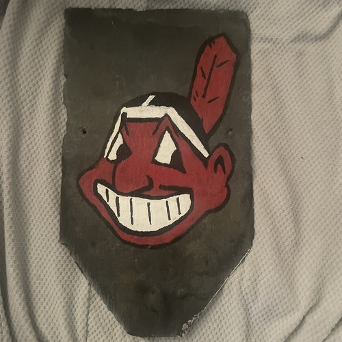 Cleveland Indians Slate Wall Plaque