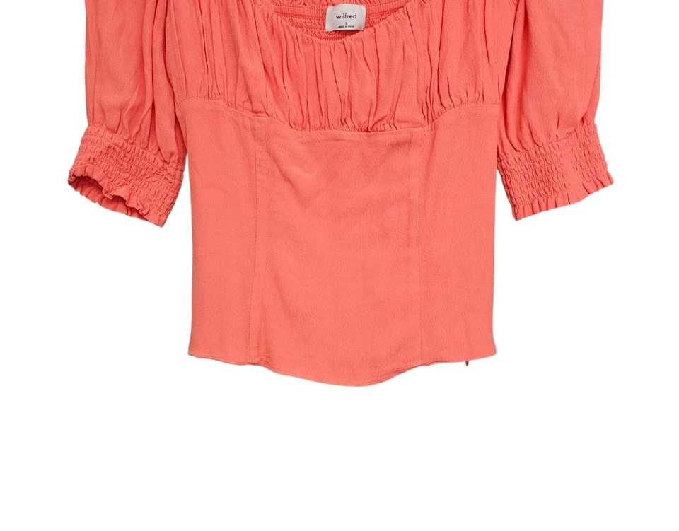 Mujer - Blusa Aritzia Wilfred Pandora Calada, Talla Pequeña Foto 4 de 4