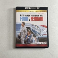 Ford V Ferrari (4K Ultra HD/Blu-ray, 2-Disc Set, 2019) Matt Damon Christian Bale