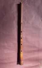 Vintage Japanese Shakuhachi Bamboo Flute 1.8 Shaku Key of D Jiari Red Bore