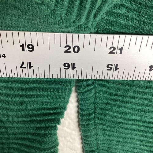 IZOD Womens Sweater Shirt Sz XL Solid Green Soft Long Sleeve Pullover Excellent - Picture 5 of 7