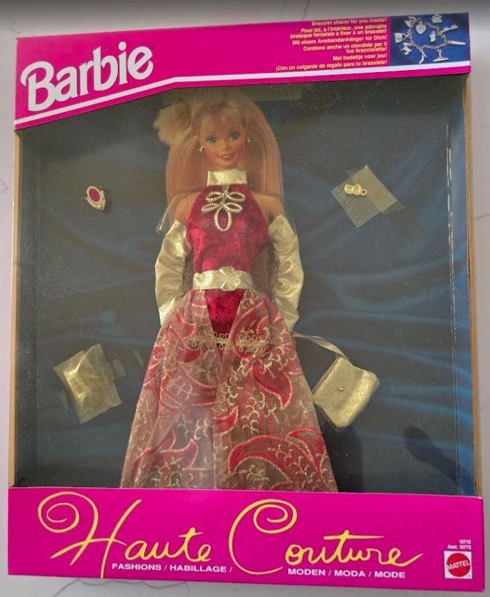 Barbie Fashion Haute Couture Gown Accessories 1993 Mattel for sale
