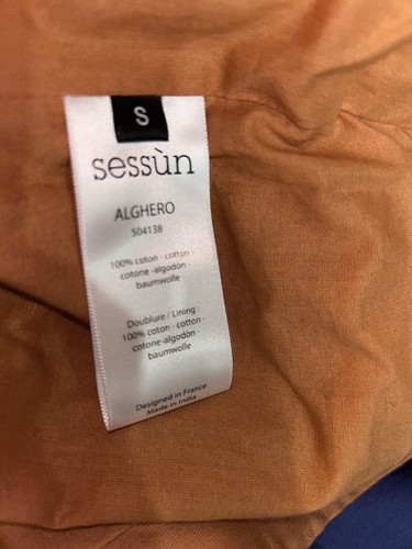 SESSUN France Alghero Women’s Colorblock Barn Chore Jacket size S NWOT Cotton - Picture 6 of 7