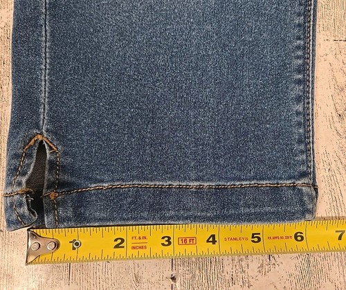 Curve Appeal Capri 4/27 Lillian Skinny Shaping Skimmer Denim Medium Wash NEW - Picture 6 of 12