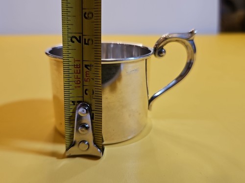 VTG Gorham Sterling Child’s Baby Cup Mug Monogrammed PRESTON Silver 1672 - Picture 4 of 8