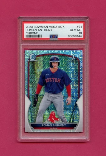 2023 Bowman Chrome Mega ROMAN ANTHONY 1st RC Mojo Refractor #BCP-71 - PSA 10 !!