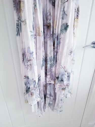 Ted Baker Daniiey Woodland Pleated Maxi Dress Pale Pink Floral Size 5 UK 16 BNWT - Picture 7 of 18