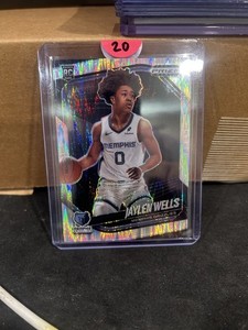 2024-25 Panini Prizm Black Jaylen Wells #34 Skewed Prizm /249 (RC)
