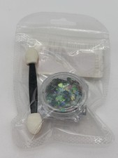Flashy Teal Iridescent Glitter Flakes Nail Art, Cosmetic, Body Art Glitter, NEW