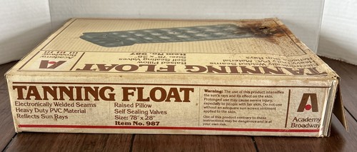 Raro de colección. "Flotador de piscina de bronceado Academy Broadway material de PVC de alta resistencia 78"" X 28""" - Imagen 6 de 13