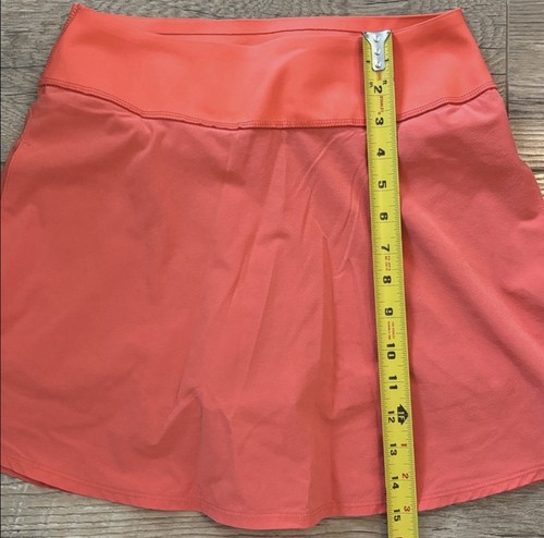 PUMA Women's Skirt Skort Reddish Orange Skater Tennis Golf Pickleball Size XS - Picture 7 of 8