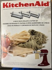 3pc KitchenAid Pasta Roller Cutter Set Stand Mixer
