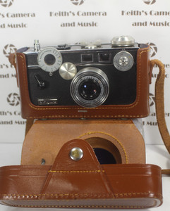 Vintage Argus a-four Camera Cintar f/3.5 44 mm Lens w/ Leather Case