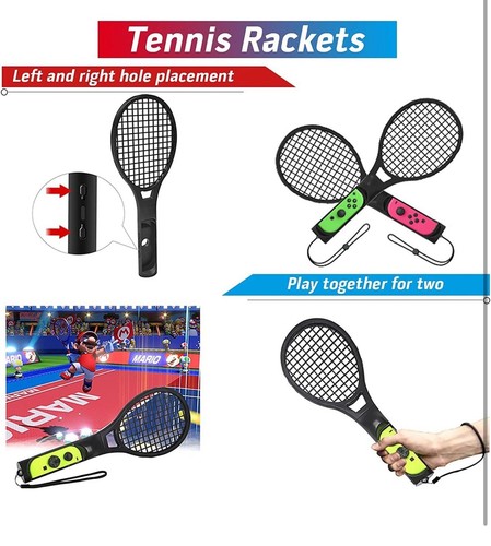 Paquete de accesorios deportivos Switch - Kit de accesorios 10 en 1 compatible tenis WR2 - Imagen 4 de 6