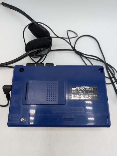 Saisho PS8S - Blue Stereo Cassette Player - Picture 2 of 3