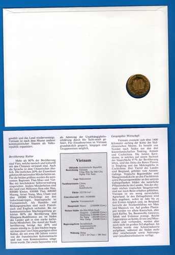 STAMPS & COINS COVERS-10 dong (1974) Vietnam, 1983, Philswiss-**/# - Picture 2 of 2