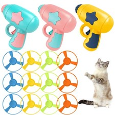 15-Piece Cat Fetch Toy Set - Colorful Flying Propellers - Interactive Toys for K