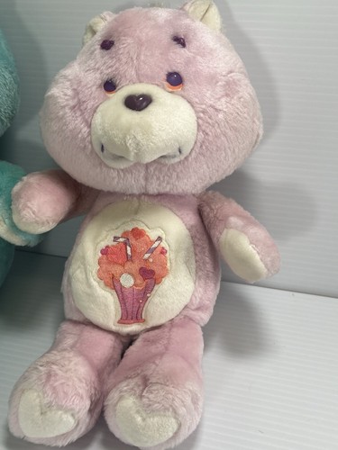80er Jahre Care Bear Lot 3 Vintage Great Shape Wish Cheer Share Bear - Bild 9 von 20