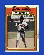 1972 Topps Set-Break #300 Hank Aaron Ia LOW GRADE (crease) *GMCARDS*