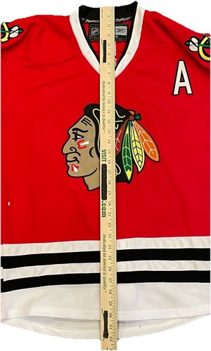 Neu mit Etikett Patrick Sharp #10 Reebok Center Ice Chicago Blackhawks CCM rot Trikot 48 - Bild 17 von 17