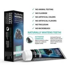 Pasta De Dientes Blanqueadora Carbon Activado Blanqueamiento Dental Sin Fluor