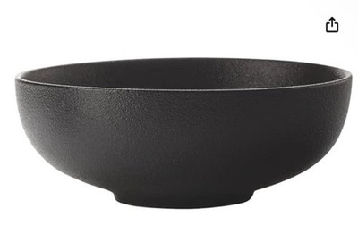 Maxwell & Williams Caviar Black  Soup Bowl, Premium Ceramic, Black, Set of 2