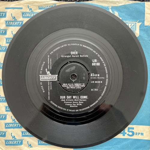 Cher – Bang Bang (My Baby Shot Me Down) 7'' Vinyl 1966 CLEANED/TESTED VG VIDEO - Picture 6 of 7