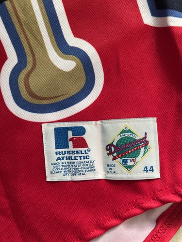 VTG Russell Anaheim Angels TATC Turn Ahead The Clock Authentic Jersey sz. 44 - Picture 4 of 6