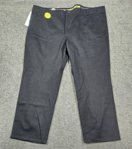 Men's Straight Fit Pants Chino 48x29 Lee MVP Extreme Motion Black Stretch