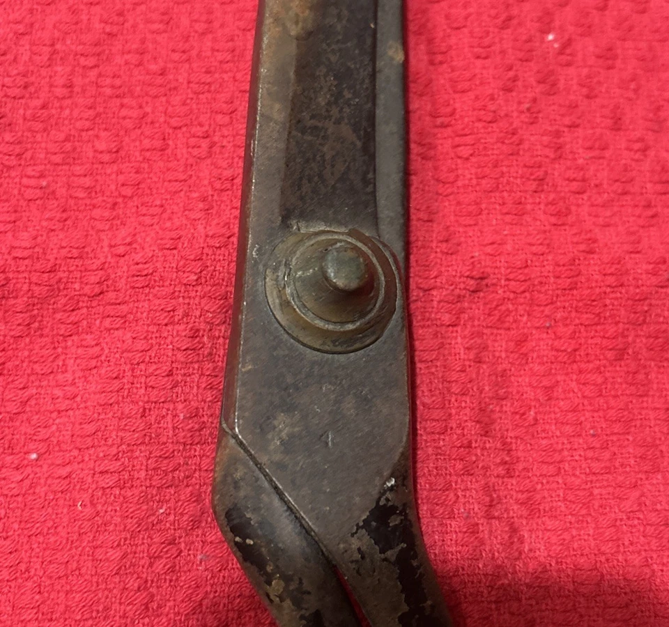 "Tijeras de metal grandes de 13"" de largo vintage buenas hojas y estado #4" Foto 4 de 4