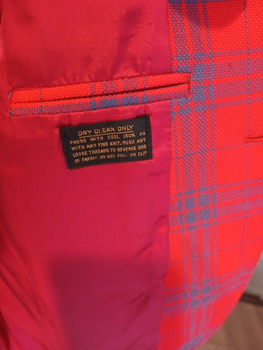 Chaqueta de traje clásico para hombre Glen Hill Clothing exclusivamente Armer & Boyd roja/azul - Imagen 12 de 20